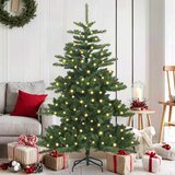  Umjetno božićno drvce s nogom Zelena 150 cm PVC i čelik | shoptok.hr