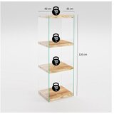 Hanah home niagara R303 oak bookshelf polica za knjige | Eponuda.com