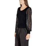 Only Puloverji ONLJULIE LS RIB MIX O-NECK CC KNT 15350562 Črna | Shoptok.si