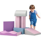 HOMCOM Komplet gradbenih kock, 7 kosov, penaste gradbene kocke, gradbena igrača za otroke, stare od 1 do 3 let, (5000242787) Cene