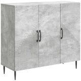  Strani šal Betonsko siva 89 x 34,5 x 80 cm Inženirski les, (5000217306) | Shoptok.si