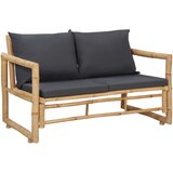 vidaXL vrtna klop z blazinami 115 cm bambus Cene
