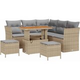  Sjedeća garnitura za vrt 8 kom. 5-Broj sjedala Bež 90 x 55 x 71 cm | Shoptok.si