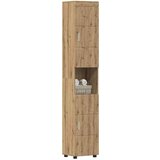 vidaXL Kopalniška omarica TULUM artisan hrast 37 x 31.5 x 203 cm | Shoptok.si
