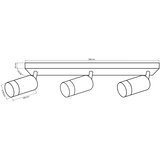 SPOT svetlo ARRAS 3xGU10/10W/230V belo | Eponuda.com
