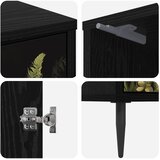  Noćni ormar RHENEN 2 kom. Crni hrast 36 x 33 x 51 cm | shoptok.hr