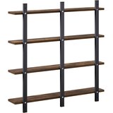  Polica na zidu Dimljeni hrast 79.5 x 13.5 x 80 cm | shoptok.hr