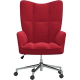  Stol za sproščanje vinsko rdeč žamet, (20935246) | Shoptok.si