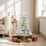Mini božićno drvce 90 cm 50 LED lampica Topla bijela PVC i PE | shoptok.hr