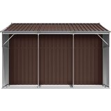  Vrtno spremište smeđe 277 x 279 x 179 cm od pocinčanog čelika | shoptok.hr