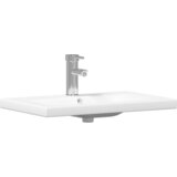vidaXL Setovi Smeđa, Bijela 60 x 38.5 x 46 cm Masivno drvo, Keramika | shoptok.hr