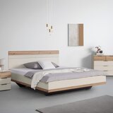 Premium Living Postelja Ellmau, Barva Hrasta, Barva Šampanjca, 160x200 | Shoptok.si