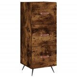  Visoka komoda dimljeni hrast 34,5x34x180cm konstruiranog drva | shoptok.hr