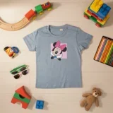 mini maus - dečija majica svetlo plava
