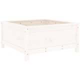  Vrtna sadilica bijela 82,5 x 82,5 x 39 cm od masivne borovine | Eponuda.ba