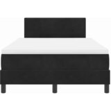  LED Box Spring Krevet s jastukom Crna 120 x 200 cm Baršun | shoptok.hr