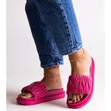 Big Star Pink ruched flip-flops | shoptok.hr