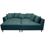 MID.YOU Ecksofa inkl. Hocker, mikrovlakna barve petroleja | Shoptok.si