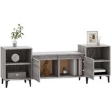 vidaXL TV omarica siva sonoma 160x35x55 cm inženirski les | Shoptok.si