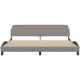  Okvir za krevet s uzglavljem smeđesivi 200 x 200 cm od tkanine | shoptok.hr