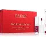 The Kiss Lips Set Raspberry Red poklon set 05 Raspberry Red nijansa