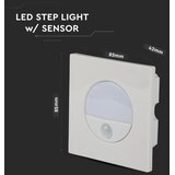  LED svetiljka za stepenište sa senzorom pokreta LED/3W/230V 4000K bela | Eponuda.com
