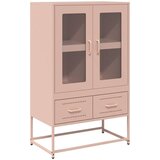 Maison Chic Visoka omara - Komoda - Predalnik roza 68x39x111,5 cm jeklo, (21716936) Cene