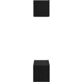  Set TV komoda Zidne Ostalo s pohranom s vratima 2 pcs Crni hrast 80 x 30 x 30 cm | shoptok.hr