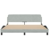  Okvir za krevet Dover svijetlosivi 180x200 cm baršun | shoptok.hr