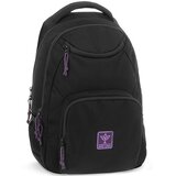Ars Una djevojački crno-ljubičasti Cordura školski ruksak AU-6 34x45x26cm | shoptok.hr