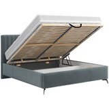 Hom`in OBLAZINJENA POSTELJA 160 cm x 200 cm , tekstil antracit | Shoptok.si