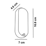 Bb Link led svetiljka BL1 elipsa crna 12W 4000K IP54 | ePonuda.com