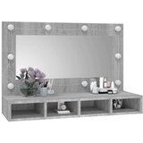 Ormarić s ogledalom LED boja hrasta sonome 90x31 5x62 cm | shoptok.hr