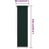  Vanjska roleta za zamračivanje 60 x 230 cm tamnozelena HDPE | Eponuda.ba