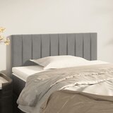 vidaXL Uzglavlje svjetlosivi 100x5x78/88 cm baršunasti Cijene