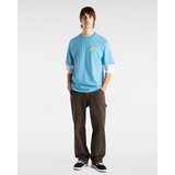 Vans Majice & Polo majice Brush script loose ss Modra | Shoptok.si