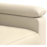  Set sofe 3 pcs Krem Umjetna koža - Krem 1-sjedalna + 2-sjedalna (140 cm) + 3-sjedalna | shoptok.hr