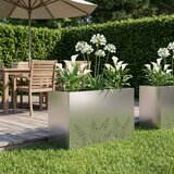  Vrtna saksija Srebrna 80 x 20 x 49 cm Pocinčani čelik Cijene