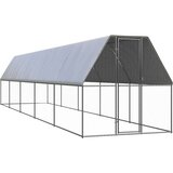 vidaXL Vanjski kavez za kokoši 2 x 10 x 2 m od pocinčanog čelika | shoptok.hr