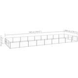 vidaXL kavez za pse srebrni 27 m² čelični | shoptok.hr
