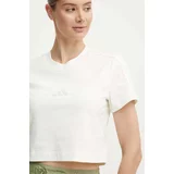 Adidas Bombažna kratka majica All SZN ženska, bež barva, IW1133