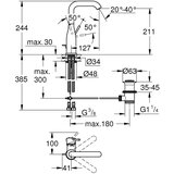 Grohe essence baterija za umivaonik L – Size 32628BE1 | ePonuda.com