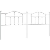 Maison Chic kovinsko posteljno vzglavje - vzglavna omarica - nočna omarica belo 200 cm, (21704134) Cene