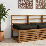  Jastučić za sjedalo od 1 dijela VIANEN 100% poliester Crna - Crna 60 x 60 x 12 cm 1 | shoptok.hr