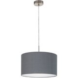 Eglo Pasteri visilica/1, e27, ø380 nikl/mat, tekstil siva | shoptok.hr