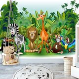  Samoljepljiva foto tapeta - Jungle Animals 98x70 Cijene