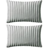 Furnova Zunanje blazine 2 kosa črtaste 60x40 cm sive, (21930582) | Shoptok.si