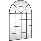Maison Chic Stensko Ogledalo - Zrcalo - Kozmetično ogledalo črno 80x120 cm obokano železo, (21697999) | Shoptok.si