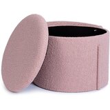 YES EVERYDAY Prašno rožnat tabure iz tkanine bouclé Anthea – | Shoptok.si
