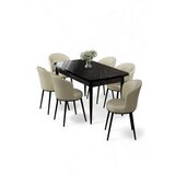 Hanah home Trpezarijski set, 7 dijelova, svijetlozelena Slike
